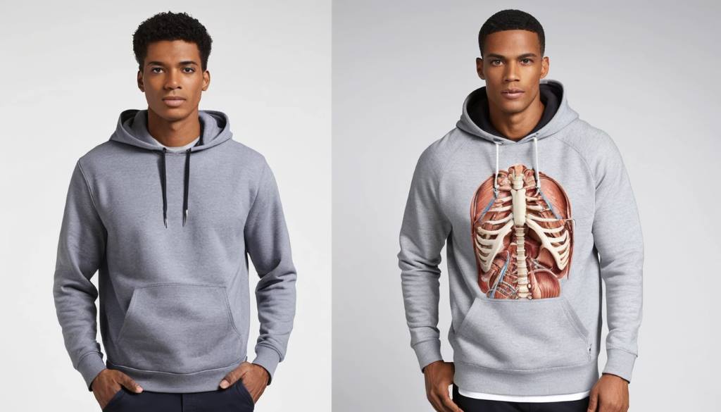 Anatomy of a Hoodie and a Sweatshirt