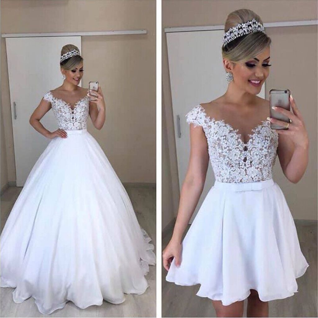 Detachable Strap Wedding Dresses