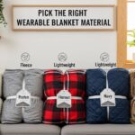How to Pick the Right Wearable Blanket Material
