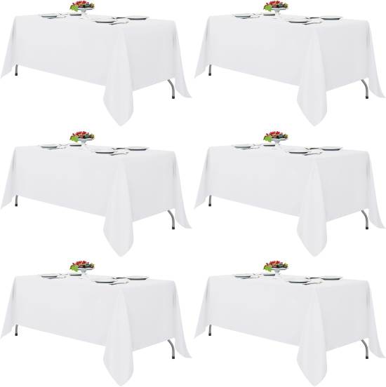 Fitable White Tablecloths Set