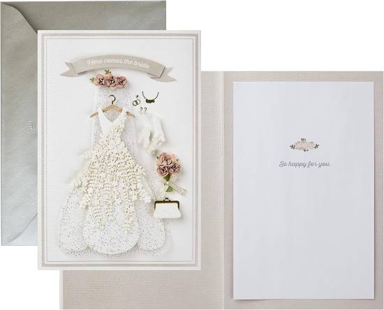 Hallmark Signature Wedding Card Here the Bride