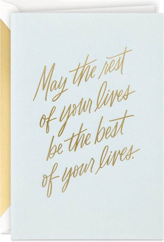 Hallmark Signature Wedding Card Rest of Your Lives