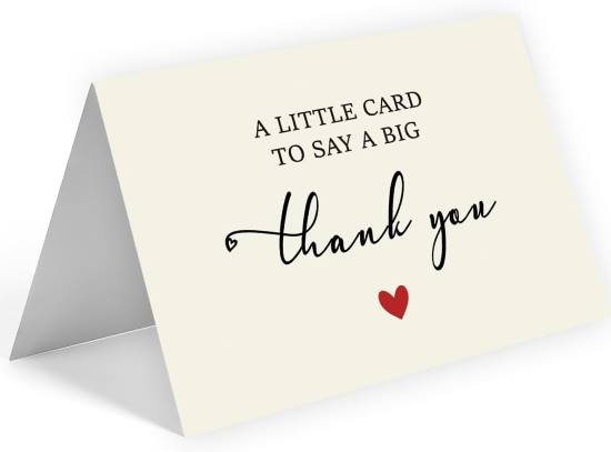 WowBefun 25 Pack Thank You Cards