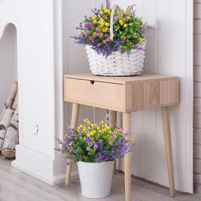 Hananona bulk artificial flowers with colorful UV-resistant design for wedding bouquets and outdoor decor