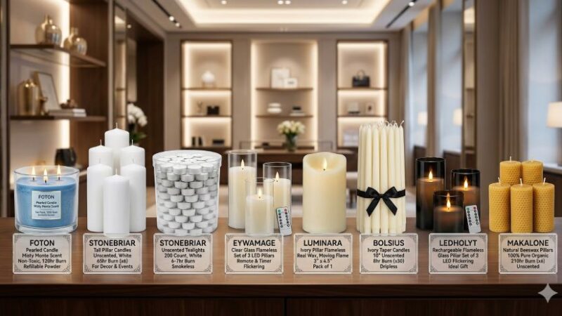 Affordable wedding candles in Florida with elegant designs that instantly enhance décor and ambiance