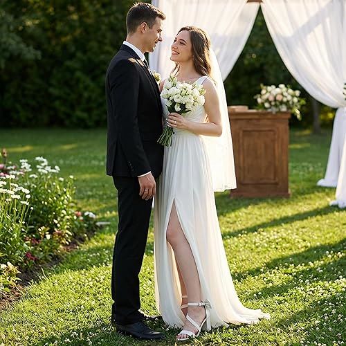 Reimferce comfortable block heel wedding shoes with ankle strap, cushioned insole, and elegant bow detail for brides and bridesmaids