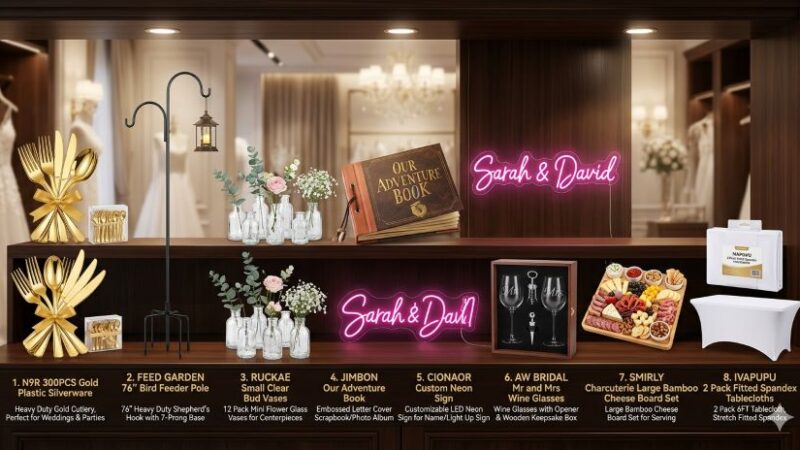 Wedding and party décor setup in Washington featuring table arrangements, drapes, and stylish centerpieces for an elegant celebration