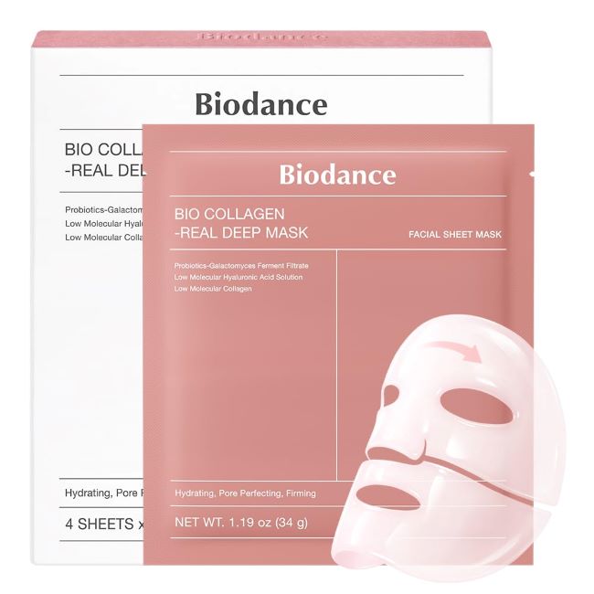 BIODANCE Overnight Hydrogel Face Mask applied before bedtime in North Carolina