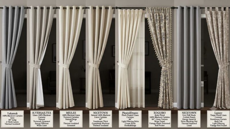 Blackout bedroom curtains providing complete light blocking in a modern New York home
