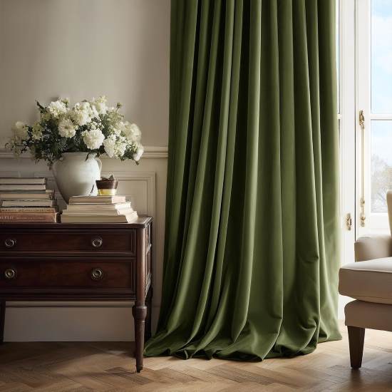 Drapenova Blackout Curtains Elegant Vintage Soundproof