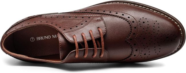 Best Bruno Marc Formal Wingtip Brogue Oxfords in Virginia