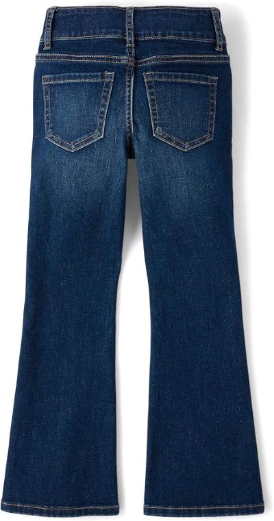 Children's Place girls' flare denim jeans styled for casual everyday outfits