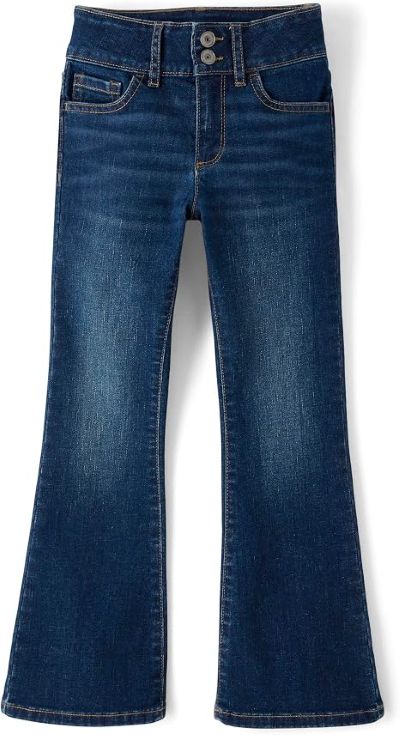 Children's Place Girls' Flare Jeans with a trendy flared-leg design