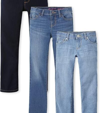 Children's Place Girls' Skinny Jeans with stretch denim for everyday comfort