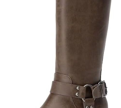 DREAM PAIRS moto boots for women with low chunky heel in Arizona