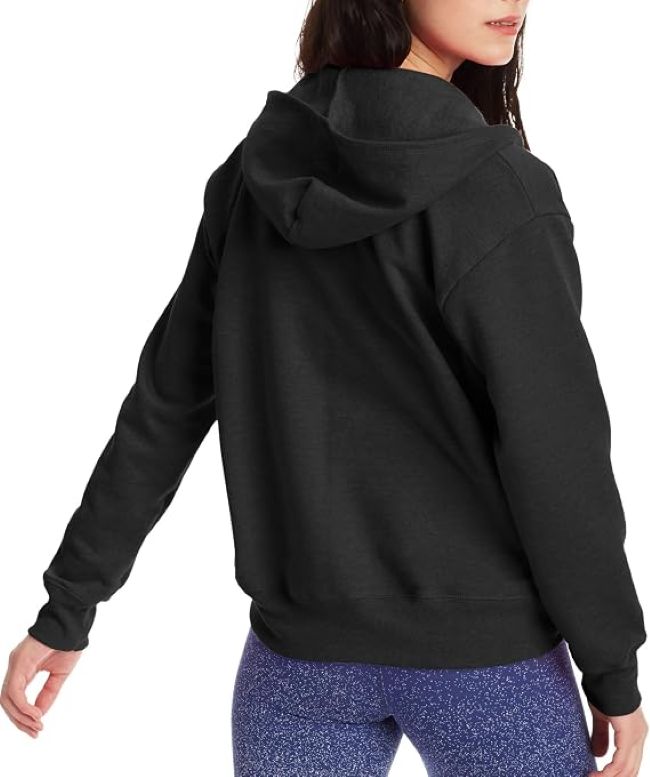 Hanes women's fleece sweatshirt styled for casual wear, lounging, and layering