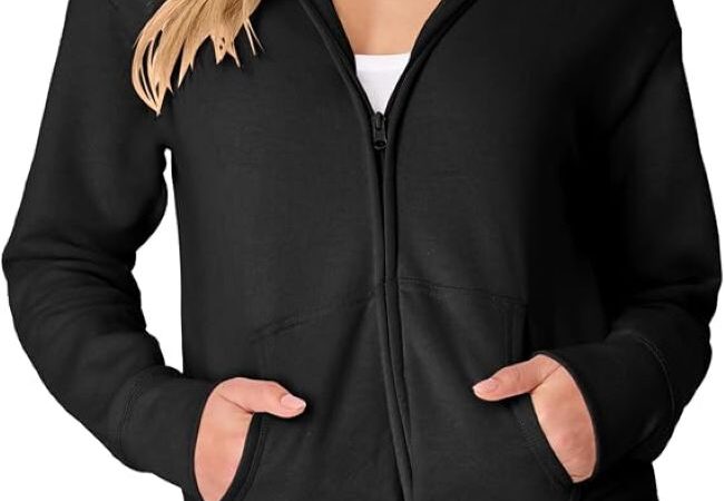Hanes Women's fleece sweatshirt with soft midweight fabric for everyday comfort