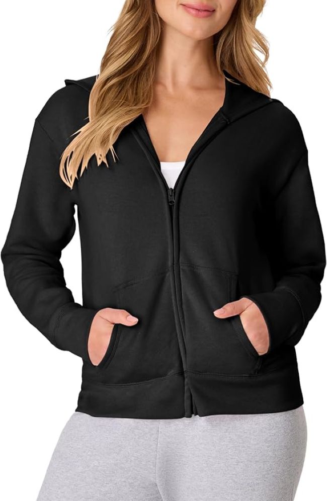 Hanes Women's fleece sweatshirt with soft midweight fabric for everyday comfort
