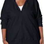 Best Just My Size Zip-Up Fleece Hoodie for Women
