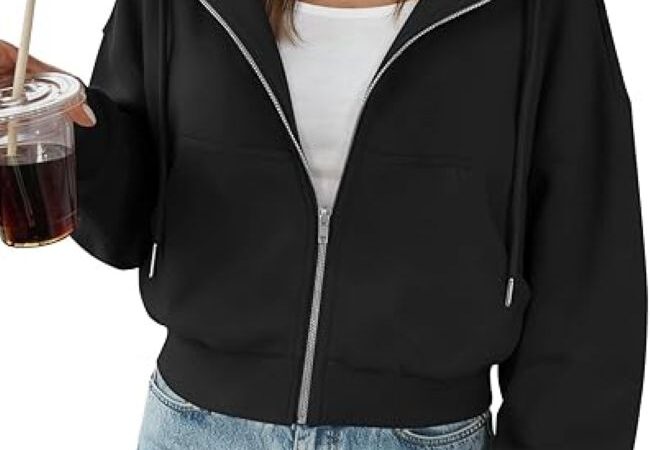 Trendy Queen Zip Up Hoodie for Women with a casual design for everyday wear