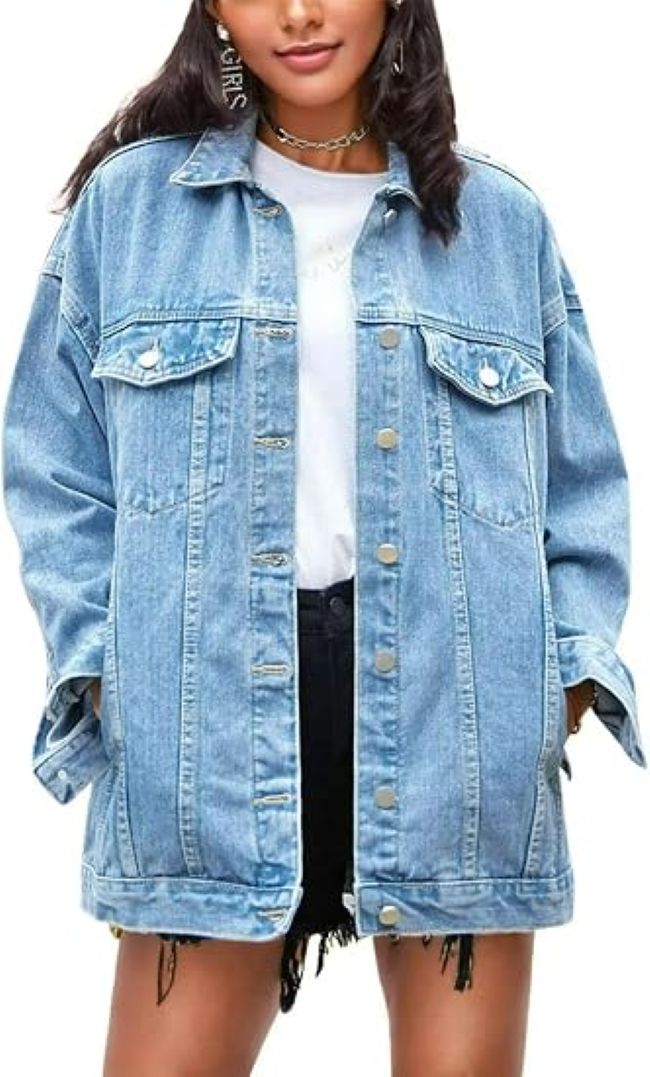 Omoone Oversized Denim Jacket for women