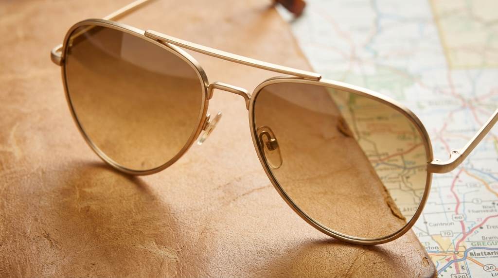 Sojos retro aviator sunglasses with modern styling and UV protection