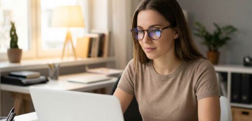 Stylish Gaoye blue light glasses for work and everyday wear
