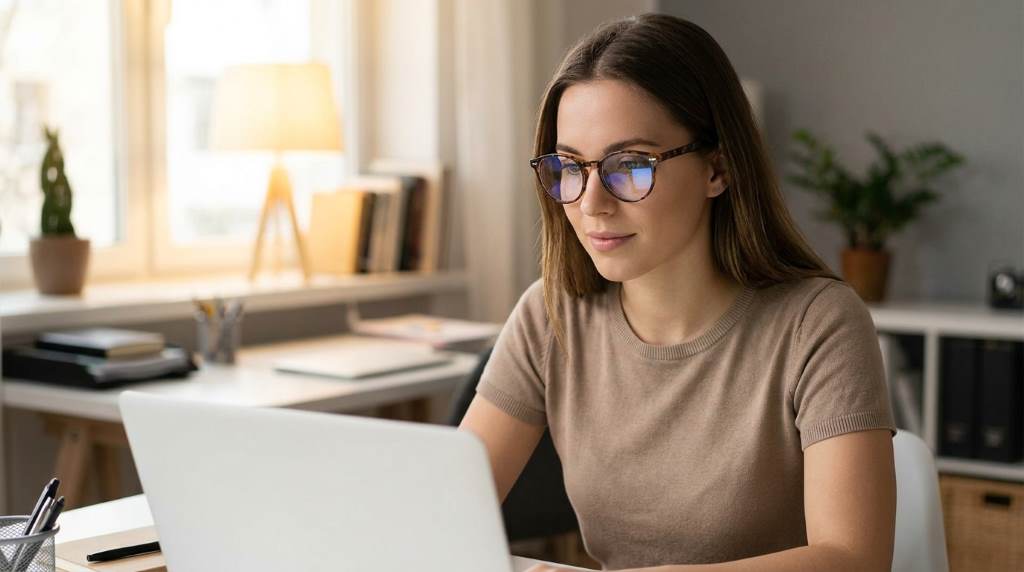 Stylish Gaoye blue light glasses for work and everyday wear