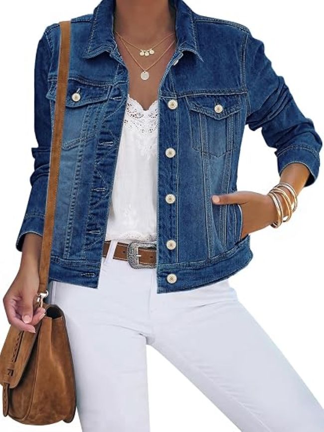 luvamia Denim Jacket for Women for casual outfits
